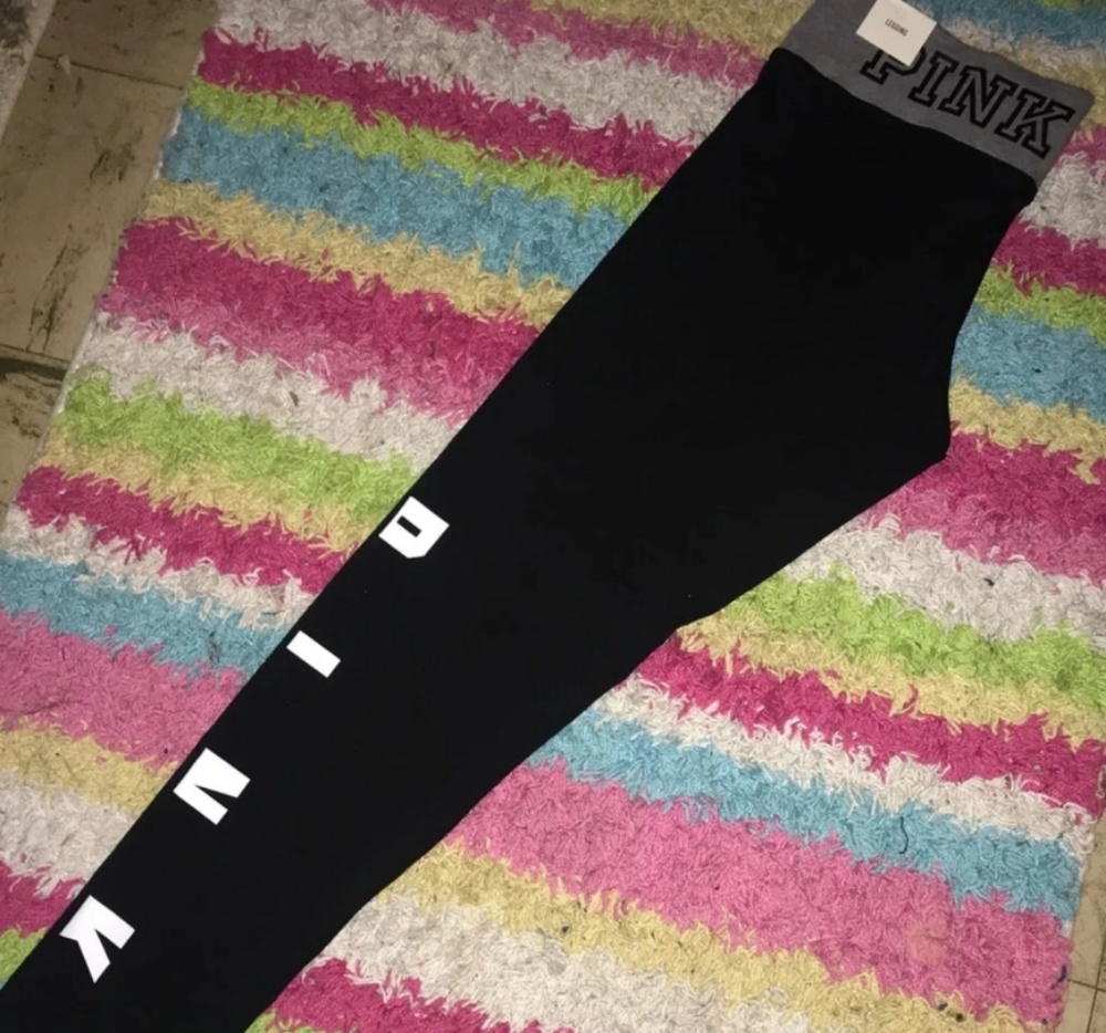 Pink logo leggings